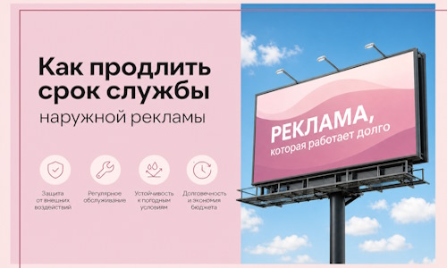 Как продлить срок службы наружной рекламы в  Луховицах