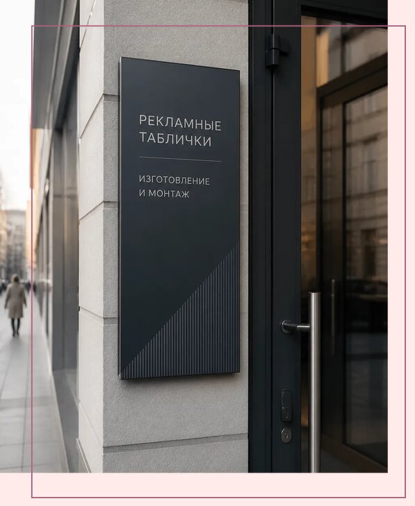 Рекламные таблички в Луховицах по цене от 4655 р. | Аванза-Лхв