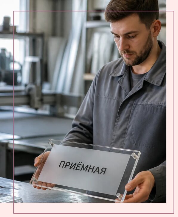 Таблички из оргстекла на заказ в Луховицах от 4035 р. | Аванза-Лхв
